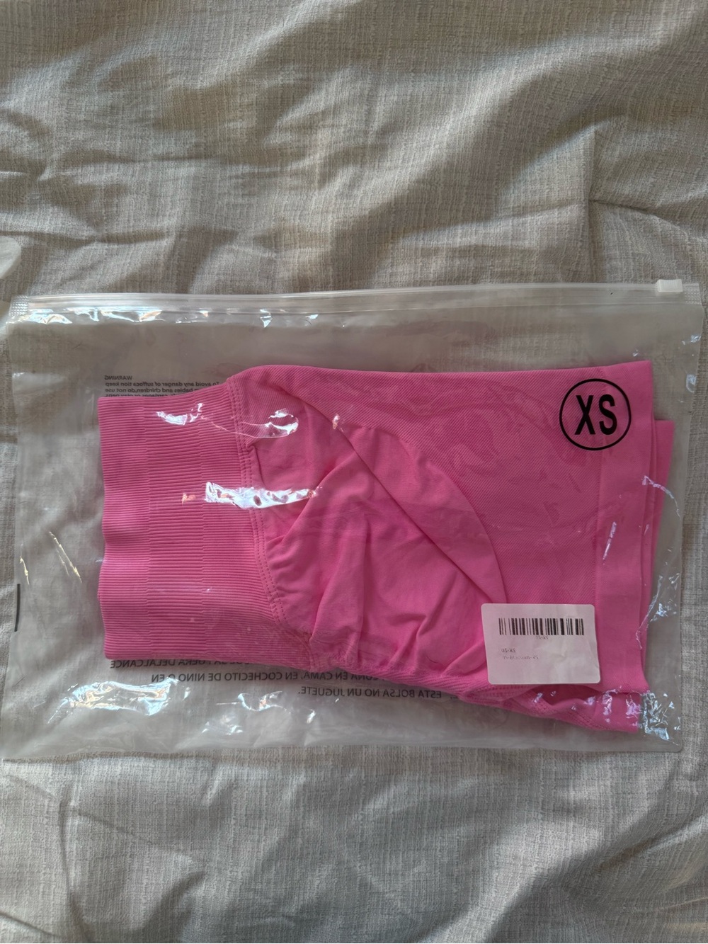 Girls' Pink Seamless Active Shorts - XS
